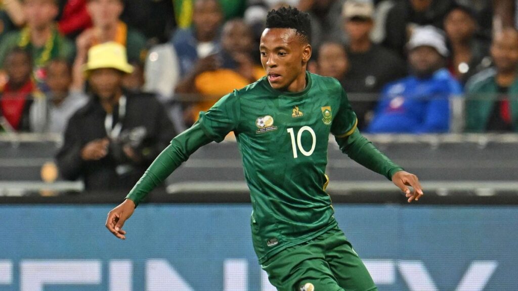 Relebohile Mofokeng a huma eka xipano xa Bafana Bafana