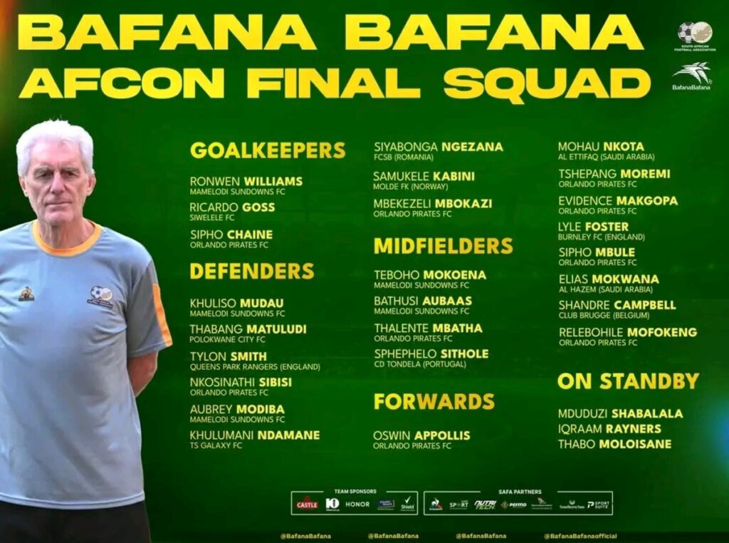 Hugo Broos u langutane na swiboho swo tika emahlweni ka AFCON